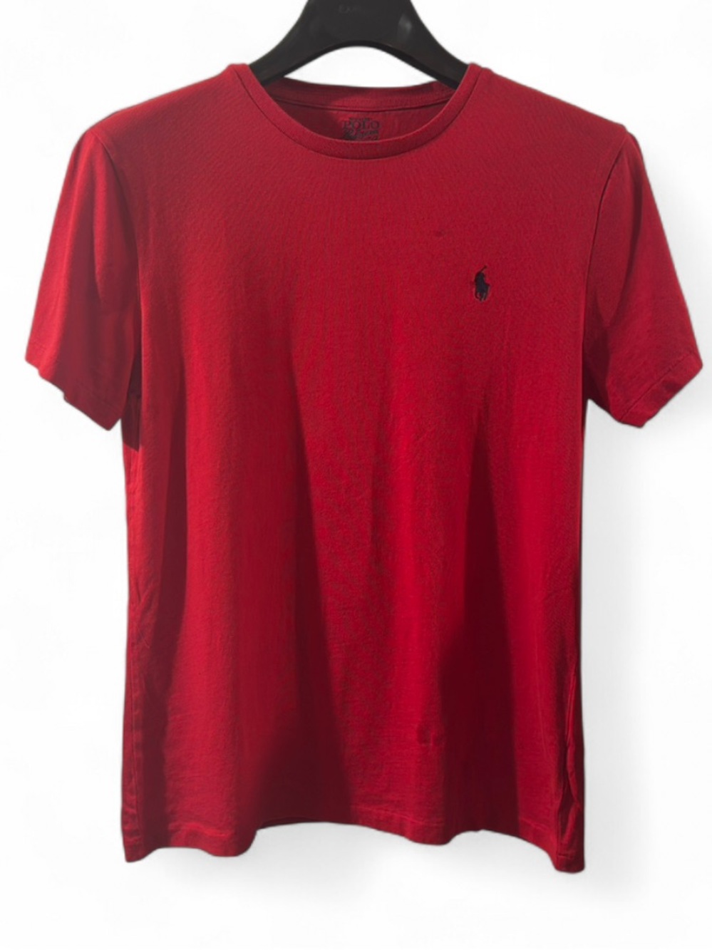 Polo Ralph Lauren Red w/ Navy Pony Crewneck T-shirt Size Men’s Medium